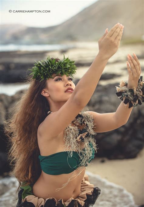 Hula Kahiko Picture Hawaiian Woman Beach Photo Hawaii Dance Ocean