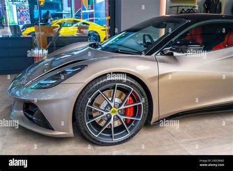 Lotus Emira Brown Metallic Gold Color Thailand Bangkok 14 March 2024