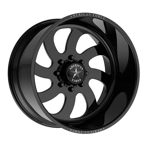 76 Blade (Left) - Gloss Black Rim by American Force Wheels Wheel Size 26x16 - Performance Plus Tire