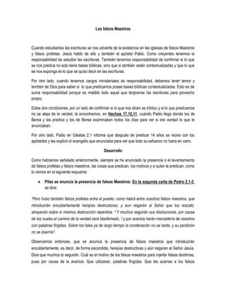 Los Falsos Maestros Pdf