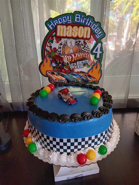 Hot Wheels Cake Topper Etsy