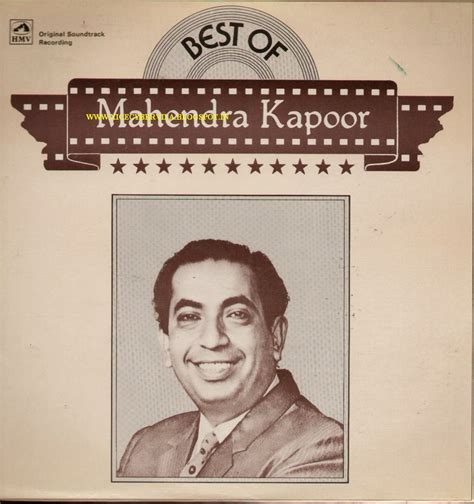 COLLEGE PROJECTS AND MUSIC JUNCTION: BEST OF MAHENDRA KAPOOR (1983) OST VINYL RIP