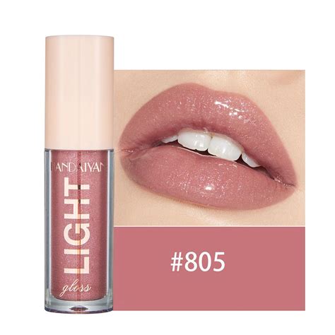 Cheap Handaiyan Lip Gloss Sexy Plump Glitter Crystal Jelly Red Nude