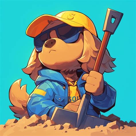 Premium Vector Cocker Jack Digging For Buried Treasure