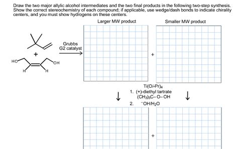 Solved Draw the two major allylic alcohol intermediates and | Chegg.com