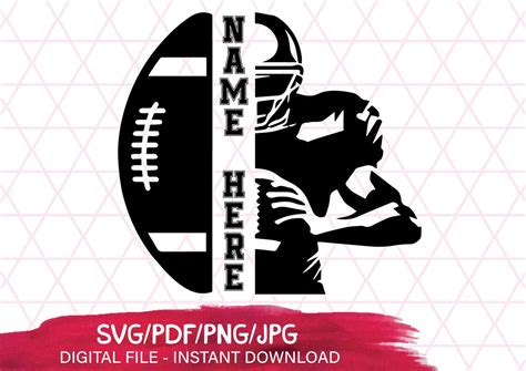 Back Of Football Player SVG