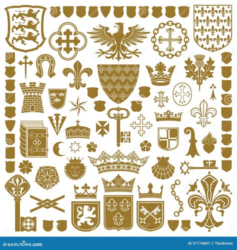 Heraldic Shield Symbols