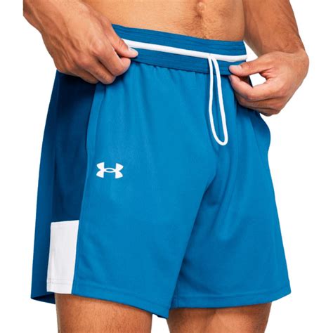 Shorts Under Armour Baseline Viral Blue Photon Blue White Basketball