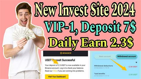 New Invest Site Vip Deposit Daily Earn