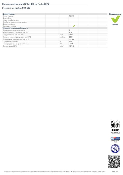 TCL Power Coolant -40 Blue свежий - Лабораторные анализы - Антифризы ...