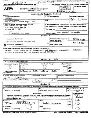 Fillable Online U S Epa Pesticide Product Label The Hour Insect