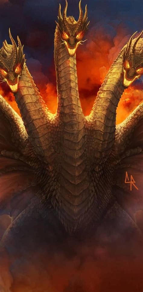 Ghidorah Phone Wallpapers Top Free Ghidorah Phone Backgrounds