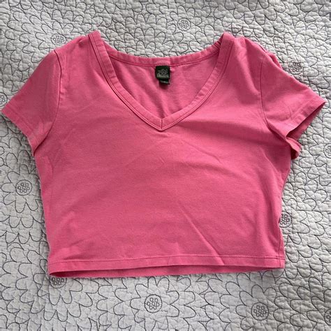 Pink Wild Fable Crop Tee No Flaws Depop