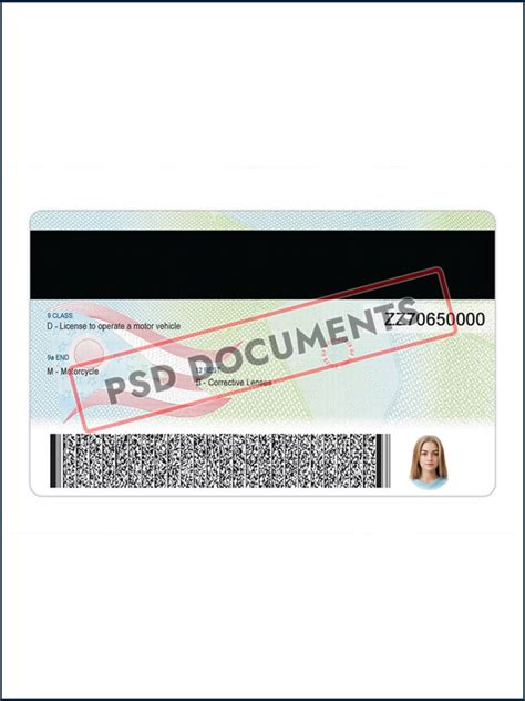 Ohio Driver License PSD Template | PSD Documents