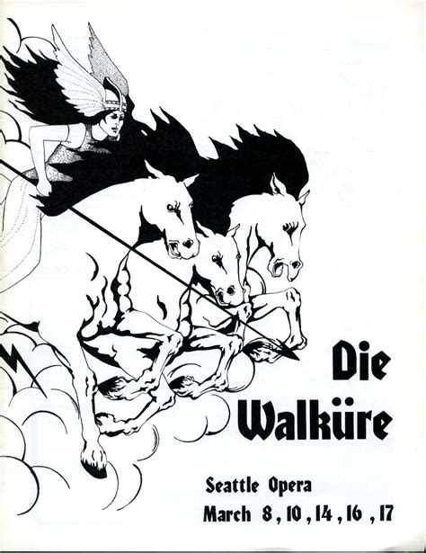 1972/73 Die Walküre Program | Seattle Opera - 50th Anniversary