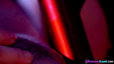 Glamcore Cosplayer Dildo Fucking Solo Pussy Under Shower