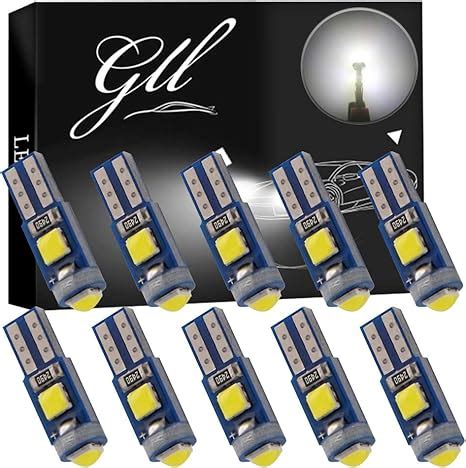 Gll Pcs White T Led Bulbs Smd W W W W Bulbs For Car