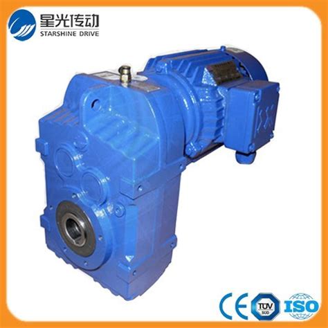 Energy Efficient Parallell Shaft Geared Motor Gearbox Helical Geared Motor And Gear Reducer