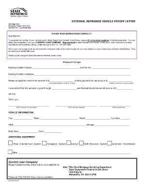 Auto Loan Payoff Letter Sample 2020-2026 - Fill and Sign Printable ...