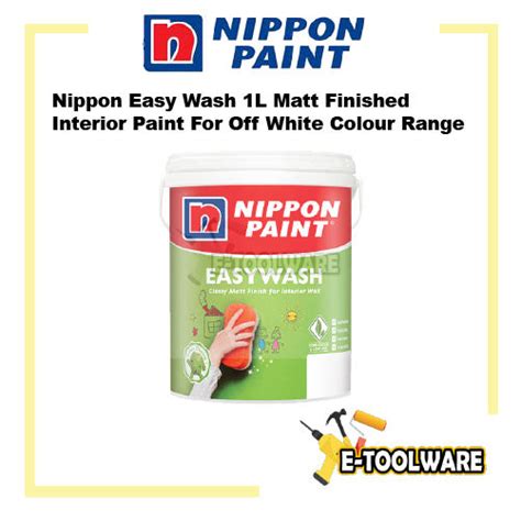 L Nippon Paint Easy Wash Matt Finished Interior Paint For Off White