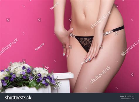 Beautiful Sexy Body Lingerie On Pink Stock Photo Shutterstock
