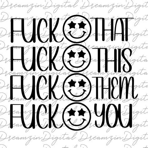 Fuck This SVG Adult Content Svg Funny Adult Svg Cut Files For Cricut Silhouette Crafting