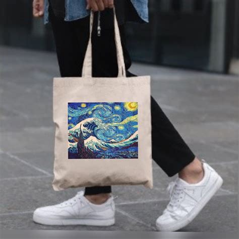 Sacola Ecobag Unisex Ziper Van Gogh Shopee Brasil