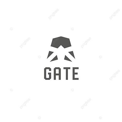 Abstract Gate Logo Template Vector Emblem Facade Emblem Home Vector ...