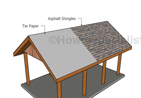 Building A Gable Carport Roof Plans HowToSpecialist How To Build