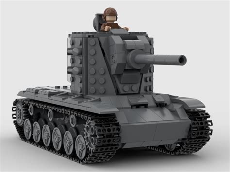 Digital Instructions Only Kv Wwii Soviet Heavy Tank Custom Moc