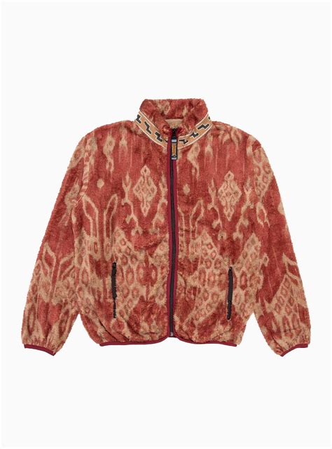 Red Jacket Bomber Jacket Kapital Funnel Neck Java Fleece Jacket