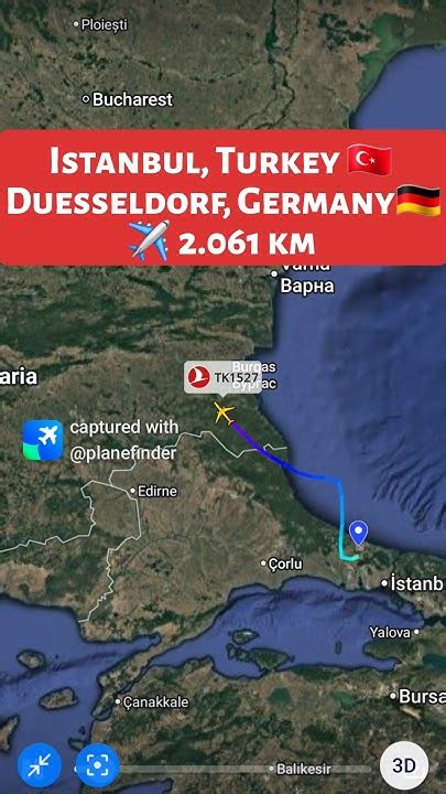 Istanbul X Düsseldorf - Istanbul, Turkey 🇹🇷 to Duesseldorf, Germany 🇩🇪 Flight Route ️ Timlines ...