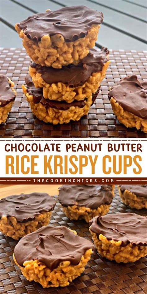 Chocolate Peanut Butter Rice Krispy Cups Video In Chocolate