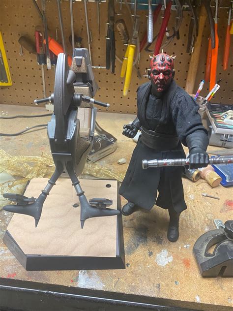 Sold Hot Toys Episode II Yoda Darthmaul Dx16 With Sith Speeder Collector Freaks