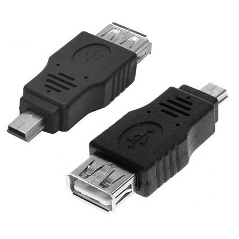 AK214 PRZEJŚCIÓWKA USB 2 0 NA MINI USB Adapteri Photopoint lv