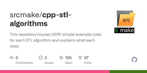 GitHub Srcmake Cpp Stl Algorithms This Repository Houses VERY Simple