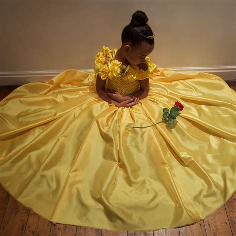 Disney Princess Belle Inspired Dress Birthday Prom Wedding - Etsy