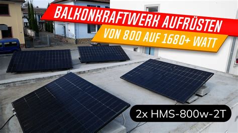 Balkonkraftwerk Von Auf Watt Aufr Sten Mit Hoymiles Hms