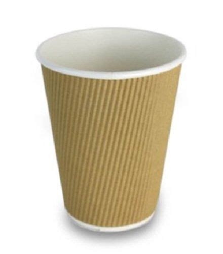 Eco Friendly Plain Brown Disposable Paper Cup For Events And Parties