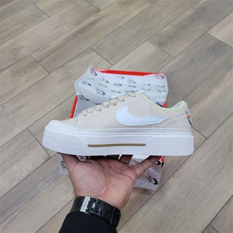 Бежевые женские и подростковые кроссовки Найк Курт Легаси | Nike Court ...