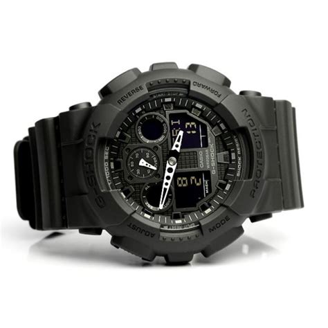 Casio G Shock 55mm Duo Chrono Mens Watch Ga100 1a1 The Watch