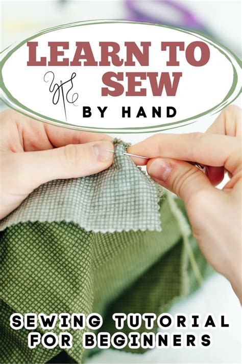 Learn To Sew By Hand A Video Sewing Tutorial For Beginners Hand Stitching Techniques Sewing