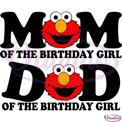 Elmo Birthday Girl Bundle Sesame Street Cuttable Design Files Svg Eps