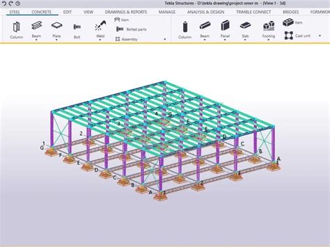 Design Any Metal Frame Based On Tekla Structure Software Upwork