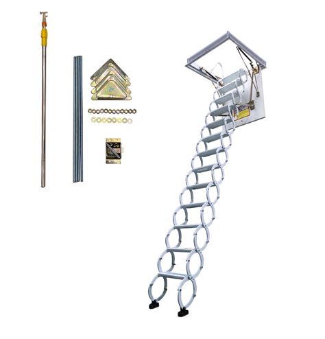 Techtongda Loft Wall Ladder Stairs Folding Ladder Attic Pull Down