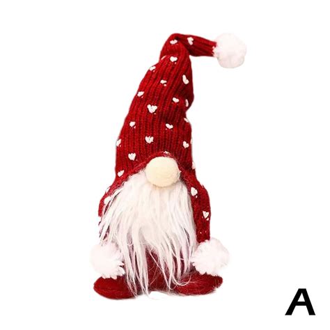 Christmas Gnome Doll Plush Santa Xmas Gonk Dwarf Elf Ornaments Decor