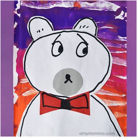 Winter Polar Bear Art Project for 1st Graders - Artsy Momma