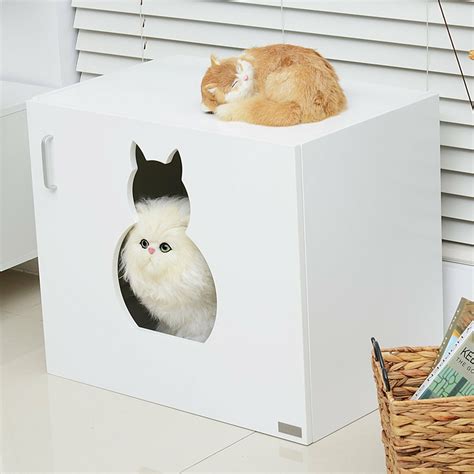 Pawhut Wooden Cat Litter Box Wayfair Uk