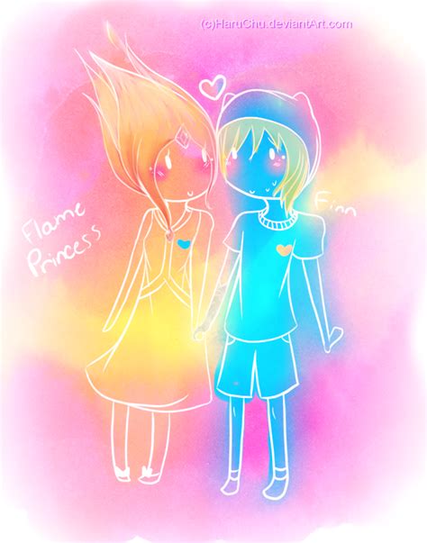 finn finn and flamey fire by rilakkumaharu on DeviantArt