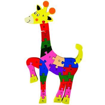 Quebra Cabeça Girafa - Quebra Cabeça Girafa Educativo Pedagogico Letras Números - Toymix ...